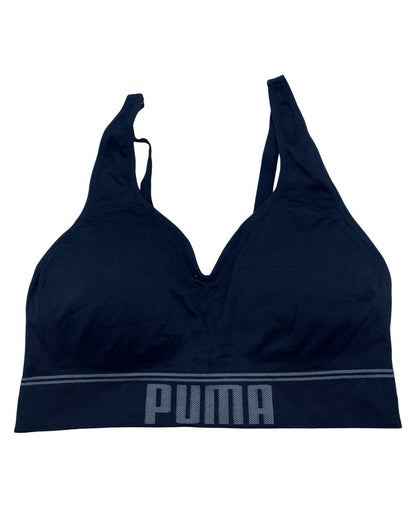 Puma Black Sport Bra For Women Medium