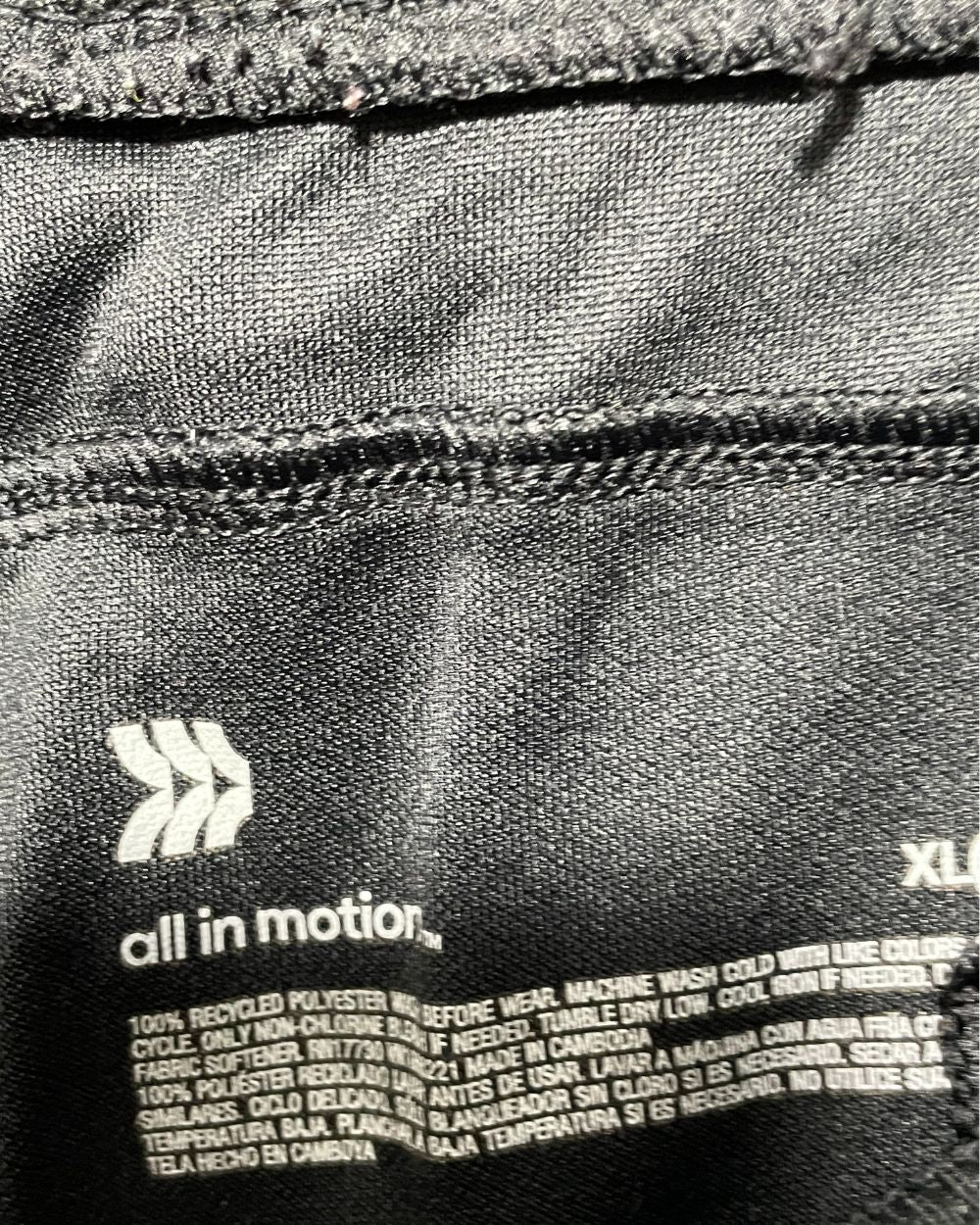 All In Motion Black Sport Trouser For Men Medium