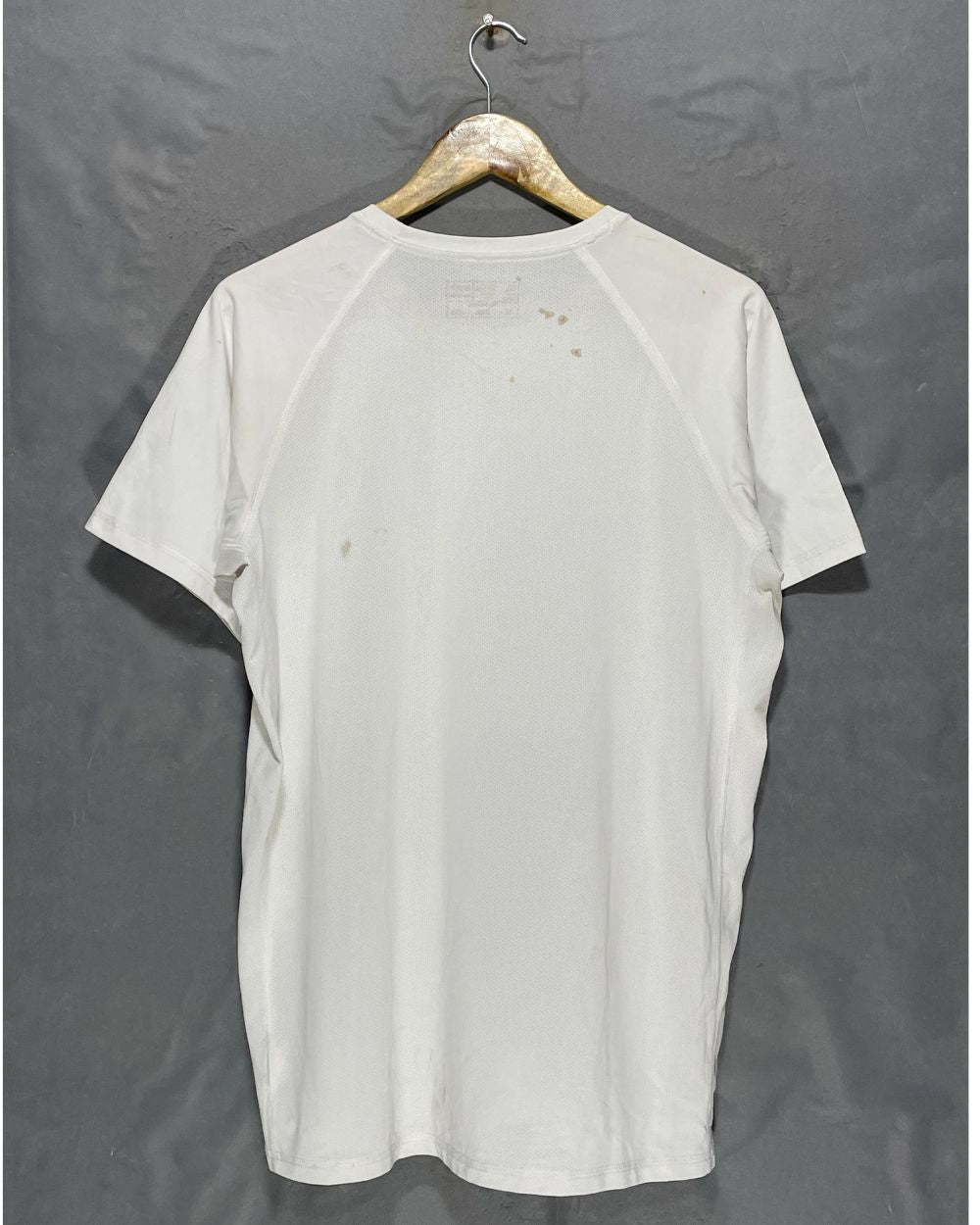 New Balance White Sport T Shirt  For Men Large