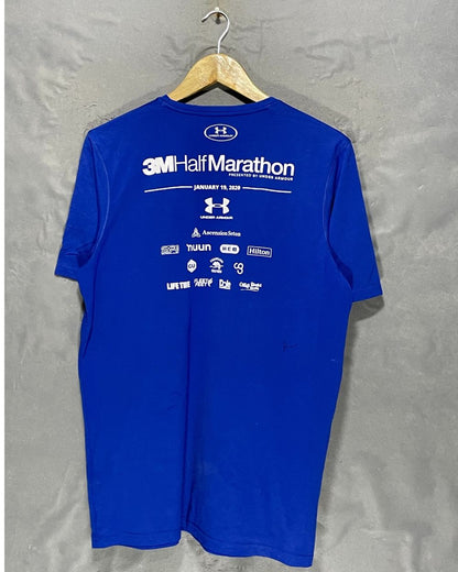 Under Armour  Blue Sport T Shirt  For Men Medium