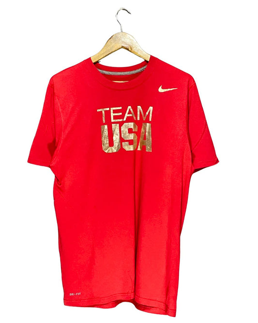 Nike Red Sport T Shirt  For Men L