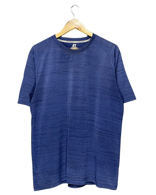 Russell Blue Sport T Shirt  For Men L