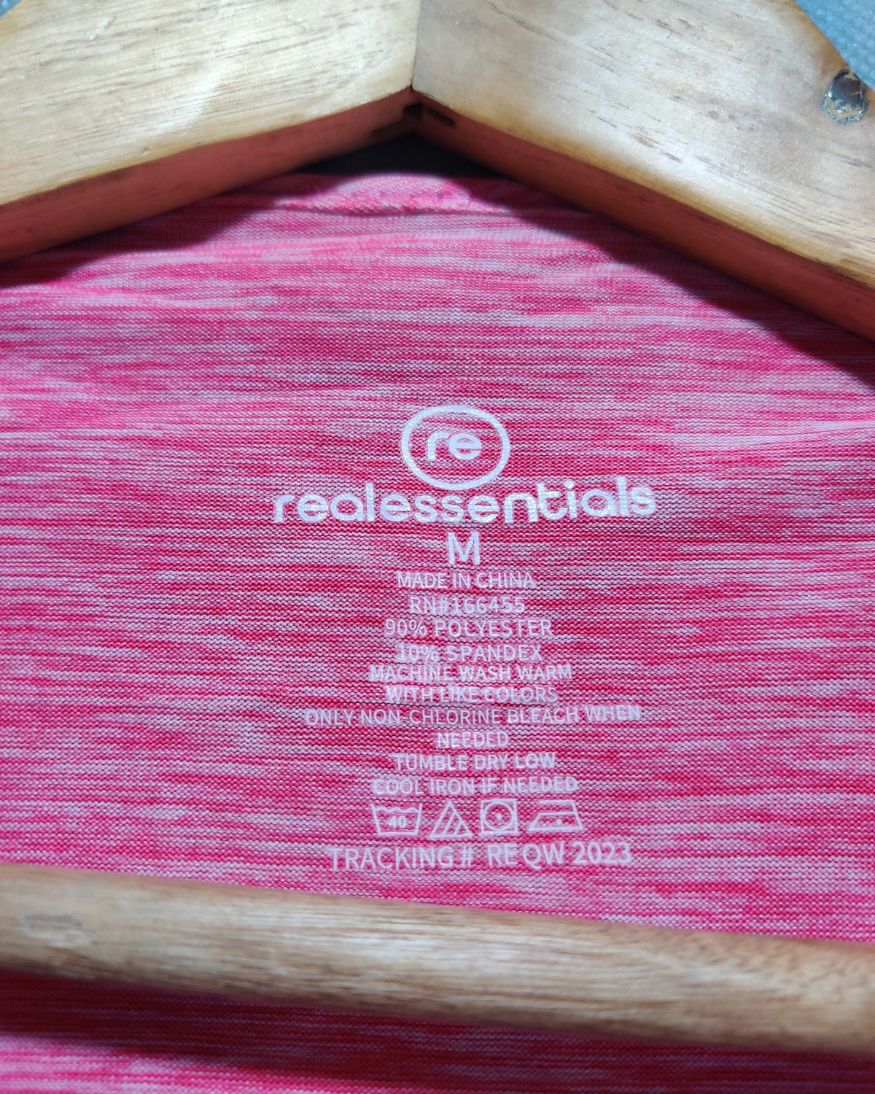 Realessentias Pink Sport T Shirt For Women M