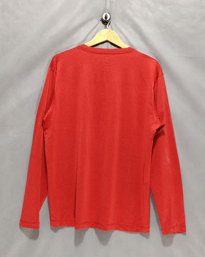 Fila Red Sport T Shirt  For Men L