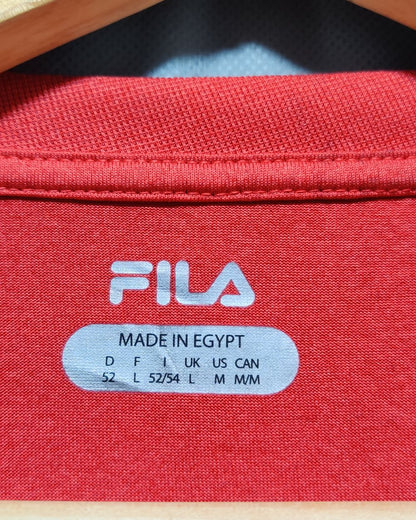 Fila Red Sport T Shirt  For Men L