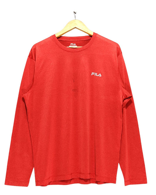 Fila Red Sport T Shirt  For Men L