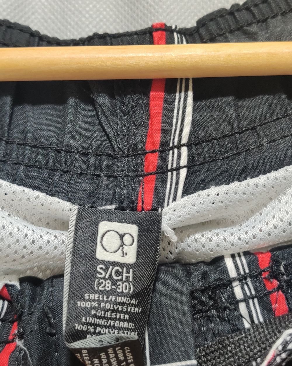 Op Black Parachute Short For Men L