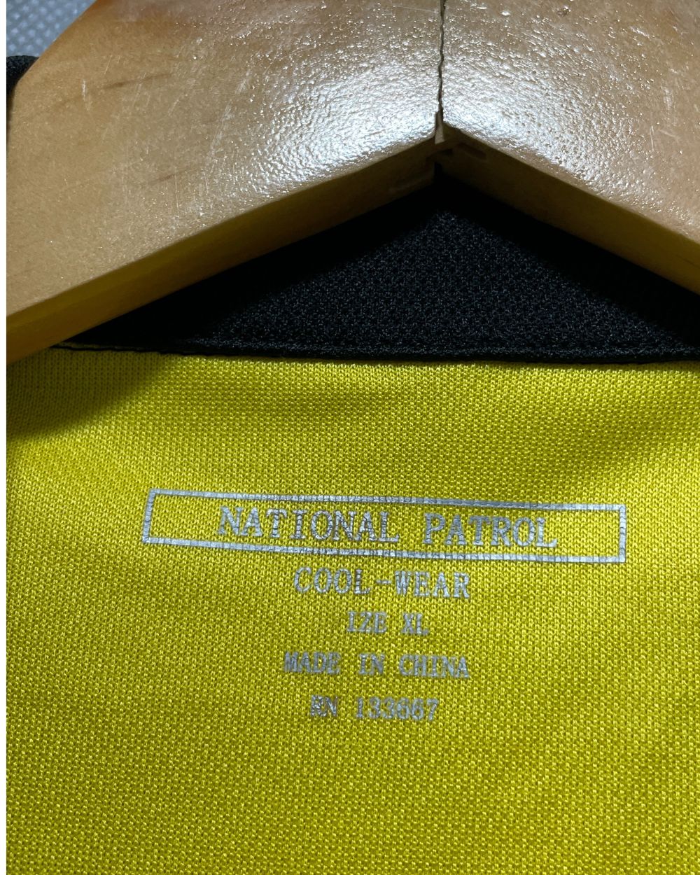 National Patrol Yellow Sport Polo T Shirt  For Men M