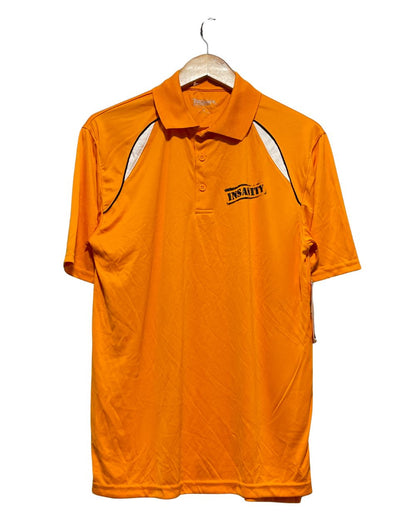 Insanity Orange Sport Polo T Shirt  For Men Small