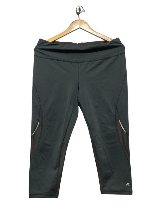 Road Runner Black Sport Gym Tights For Women X Large