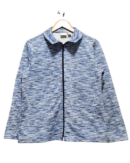 Weekend By Chico's Blue Zipper For Women L