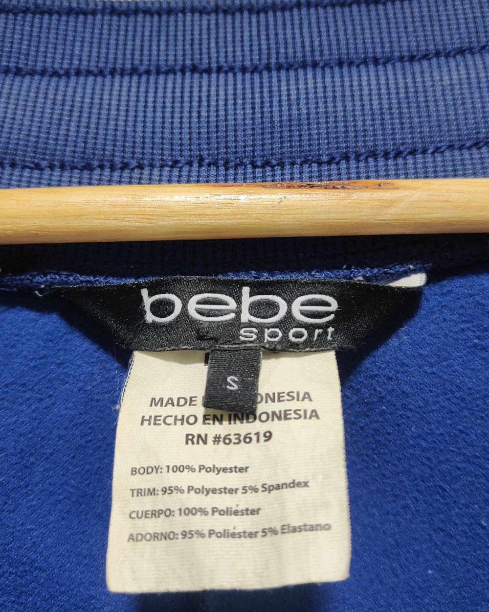 Bebe Blue Sport Trouser For Women Small