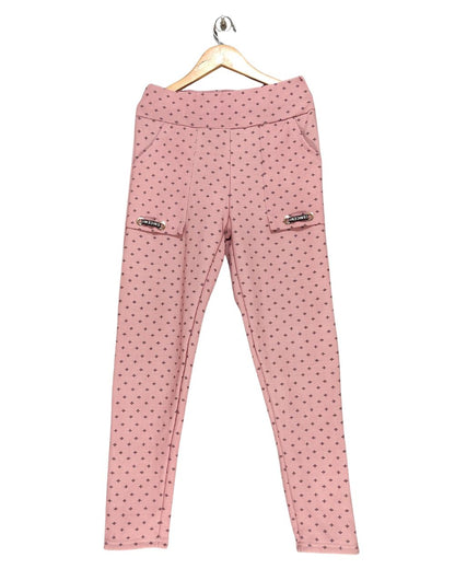 Jera Pink Sport Tights For Women Large