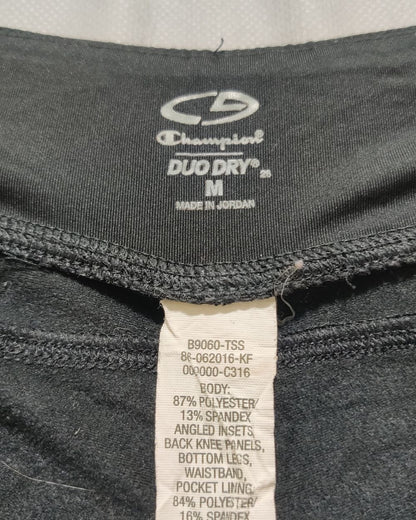 Champion Black Sport Gym Tights For Women Medium