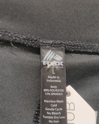 RBX Black Sport Gym Tights For Women L