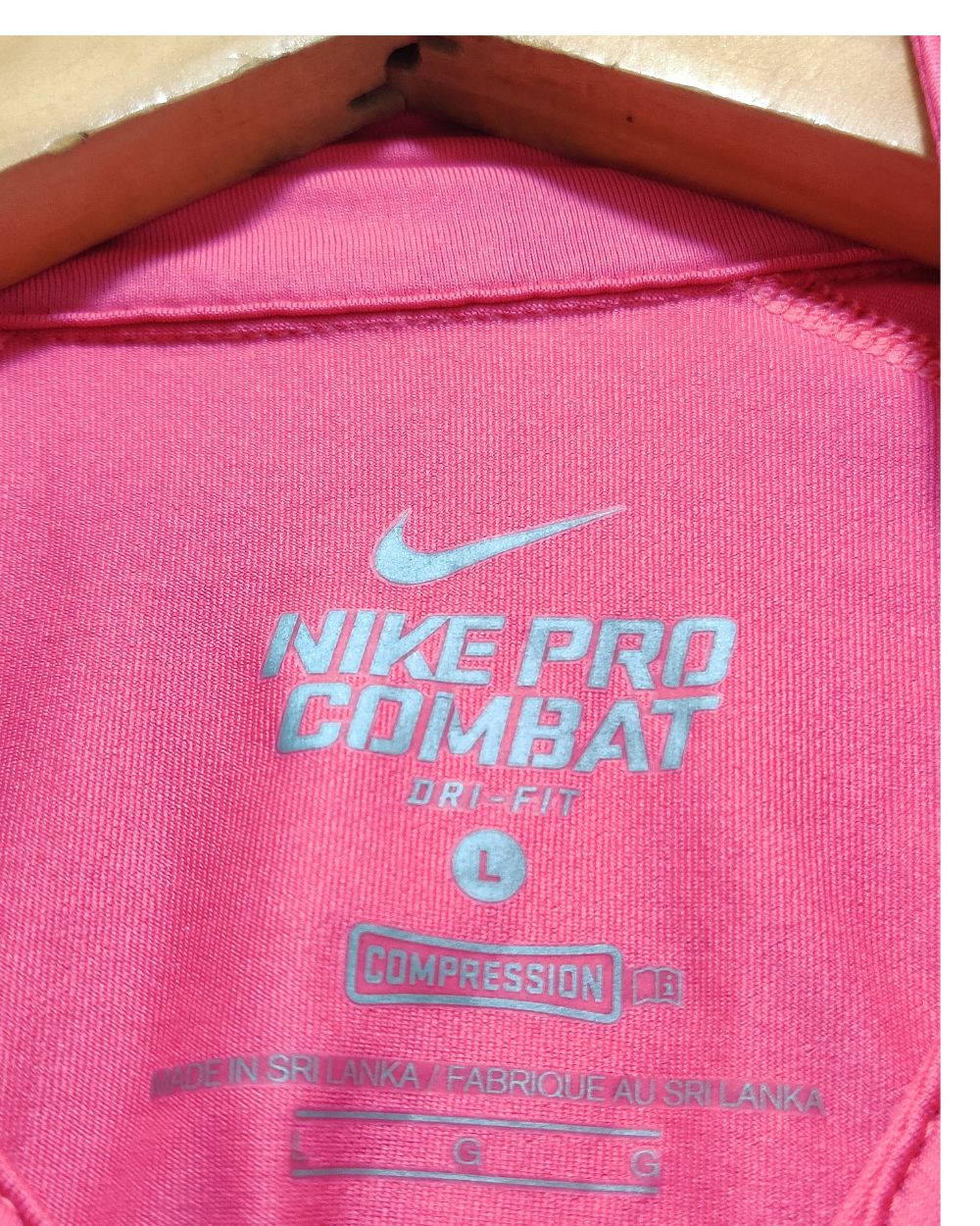 Nike Pro Combat Pink Sweatshirt For Women Large