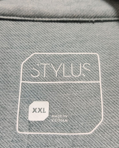 Stylus Gray  Sport Polo T Shirt  For Men XXL