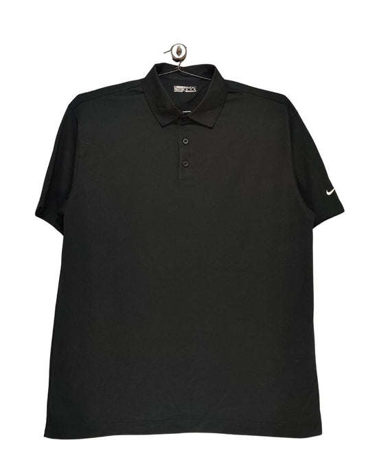 Nike Black Sport Polo T Shirt  For Men X Large