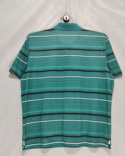 Thrift Hub Green Sport Polo T Shirt  For Men X Large