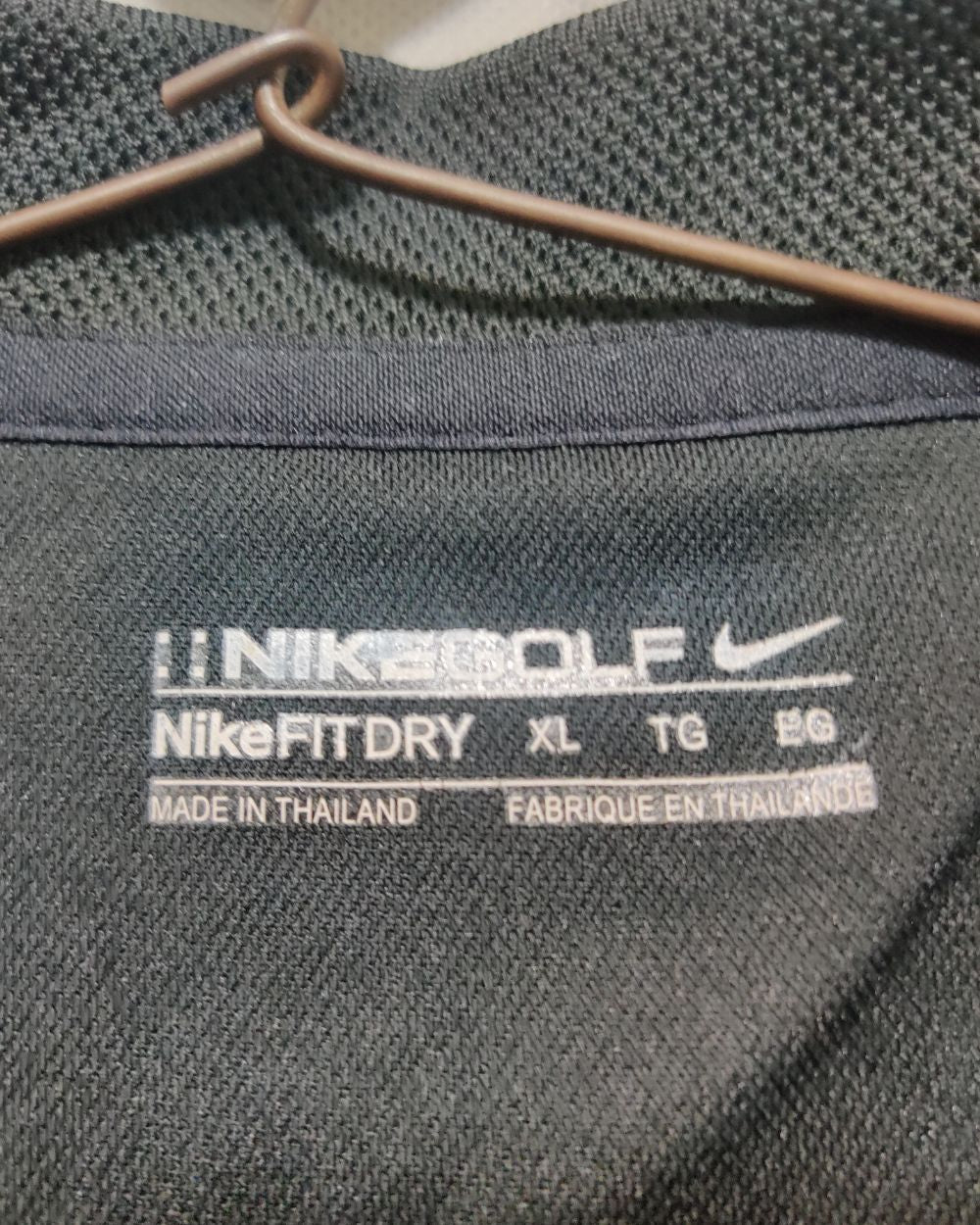 Nike Black Sport Polo T Shirt  For Men X Large