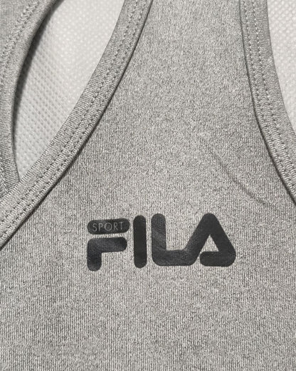 Fila Gray Sport Vest T Shirt For Women Medium