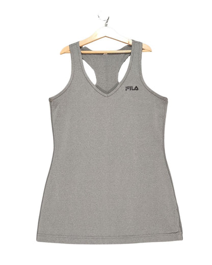 Fila Gray Sport Vest T Shirt For Women Medium