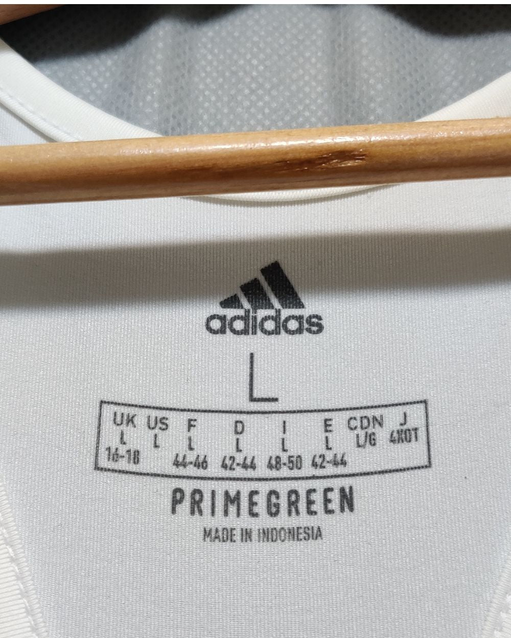 Adidas White Sport Vest T Shirt For Women Large