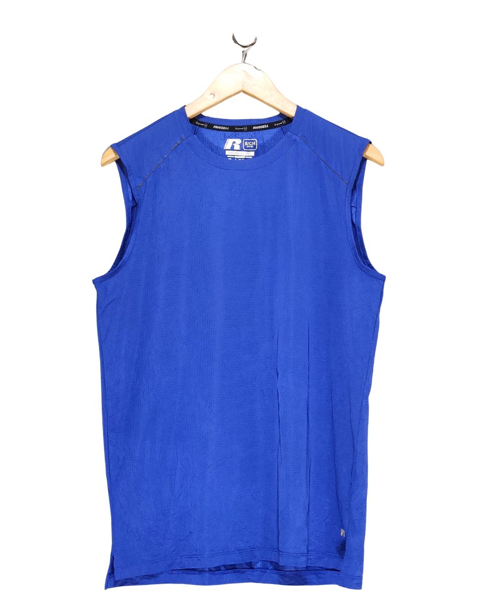 Russell Blue Sport Vest T Shirt For Women S