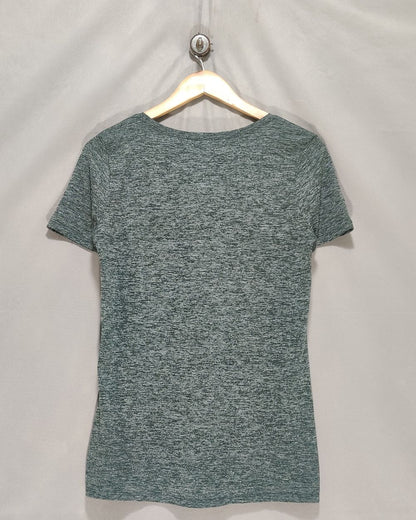 Nike Dri Fit Gray Sport T Shirt For Women M