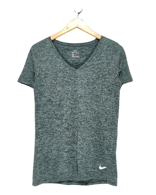 Nike Dri Fit Gray Sport T Shirt For Women M