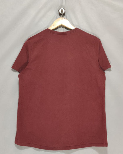 Nike Maroon Sport T Shirt For Women Large