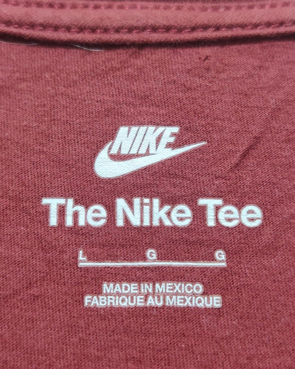 Nike Maroon Sport T Shirt For Women Large