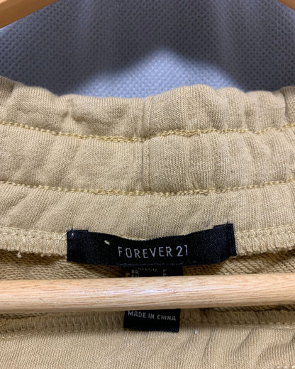 Forever 21 Cream Sport Winter Trouser For Women S