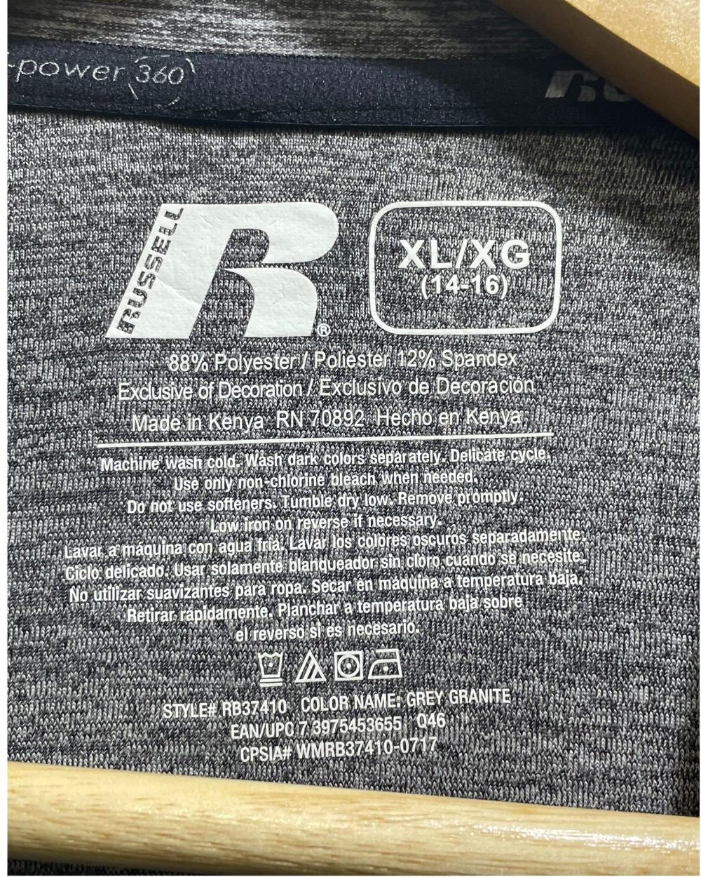 Russell Gray Sport T shirt For Women X Large | ThriftHub.pk