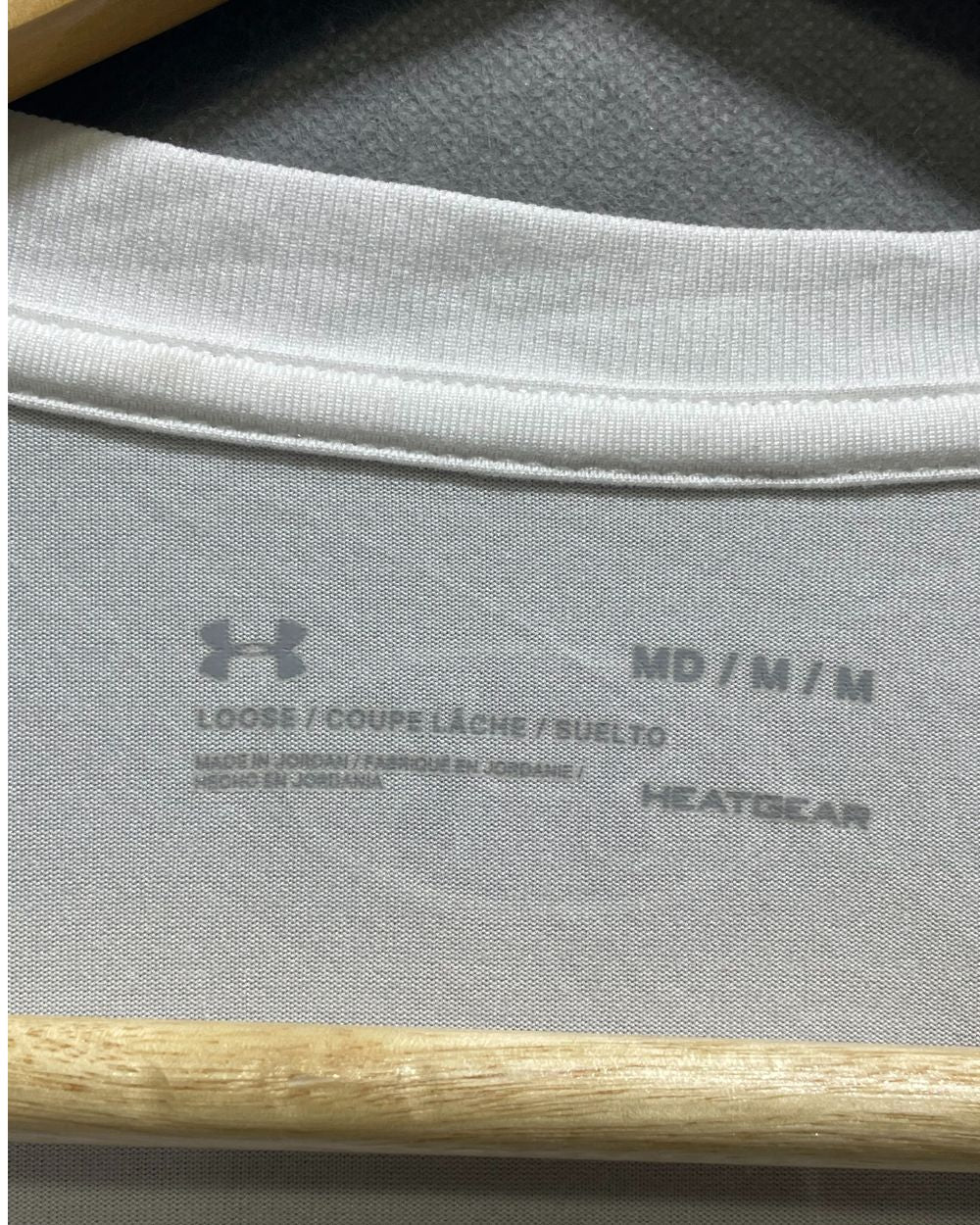 Under Armour White Sport T shirt For Women Medium | ThriftHub.pk