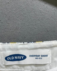 Old Navy White Cotton Short For Women M | ThriftHub.pk