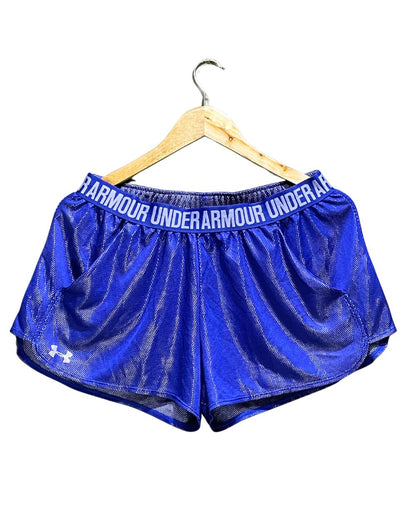 Under Armour Blue Sport Short For Women Small | ThriftHub.pk