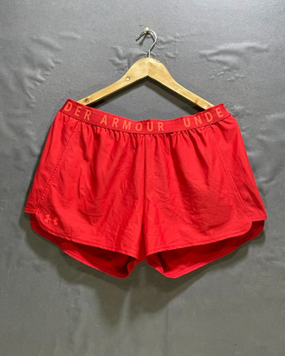 Under Armour Red Sport Short For Women XL | ThriftHub.pk