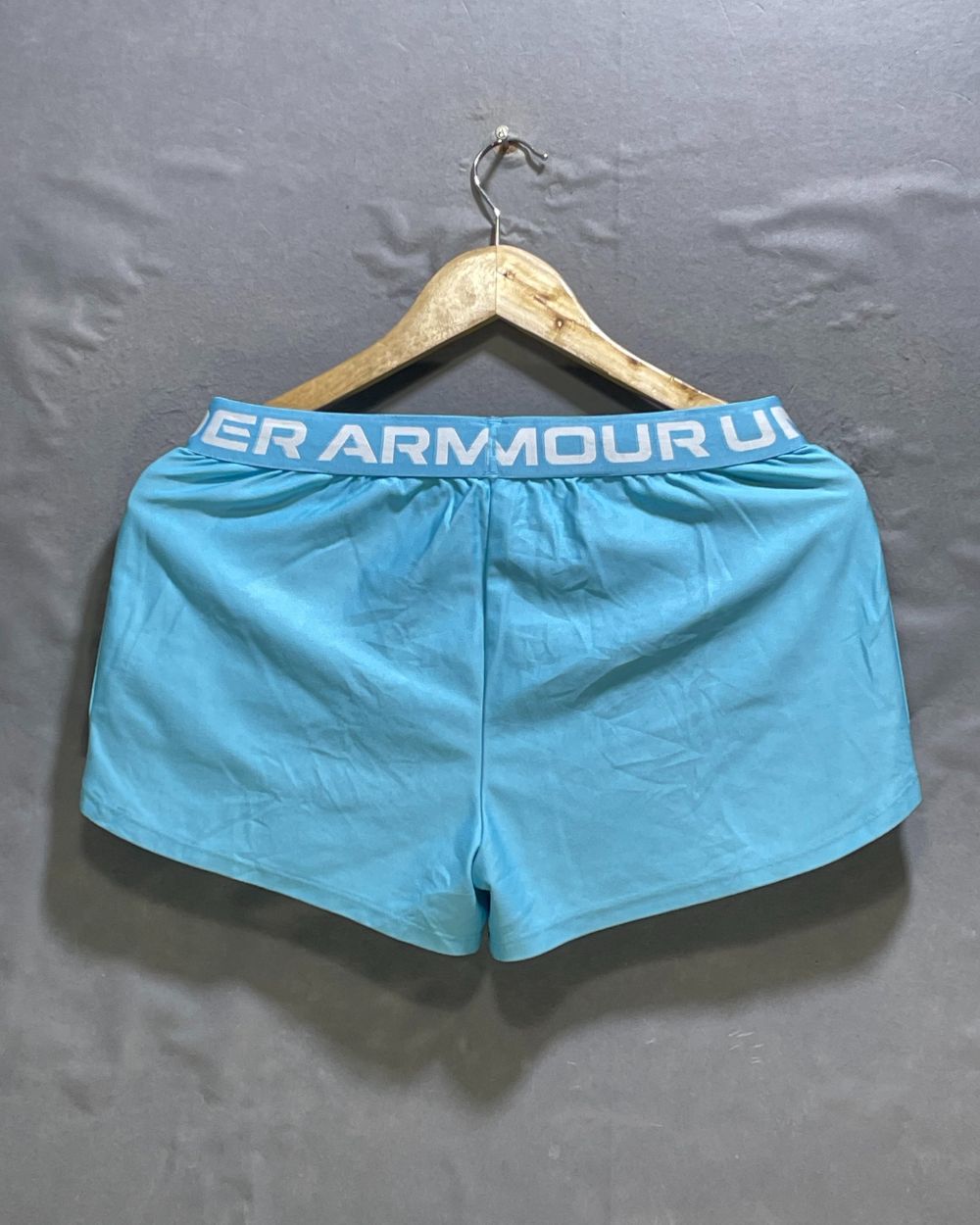 Under Armour Blue Sport Short For Women L | ThriftHub.pk