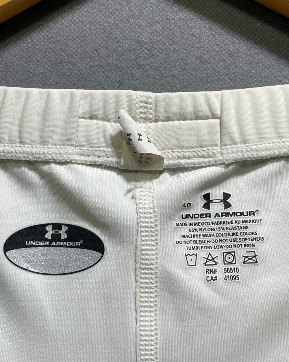 Under Armour White Sport Short For Women L | ThriftHub.pk