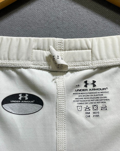 Under Armour White Sport Short For Women L | ThriftHub.pk