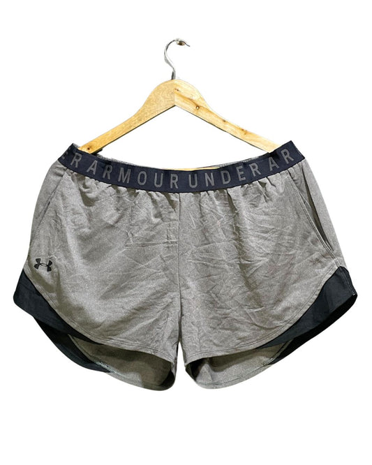 Under Armour Gray Sport Short For Women XL | ThriftHub.pk