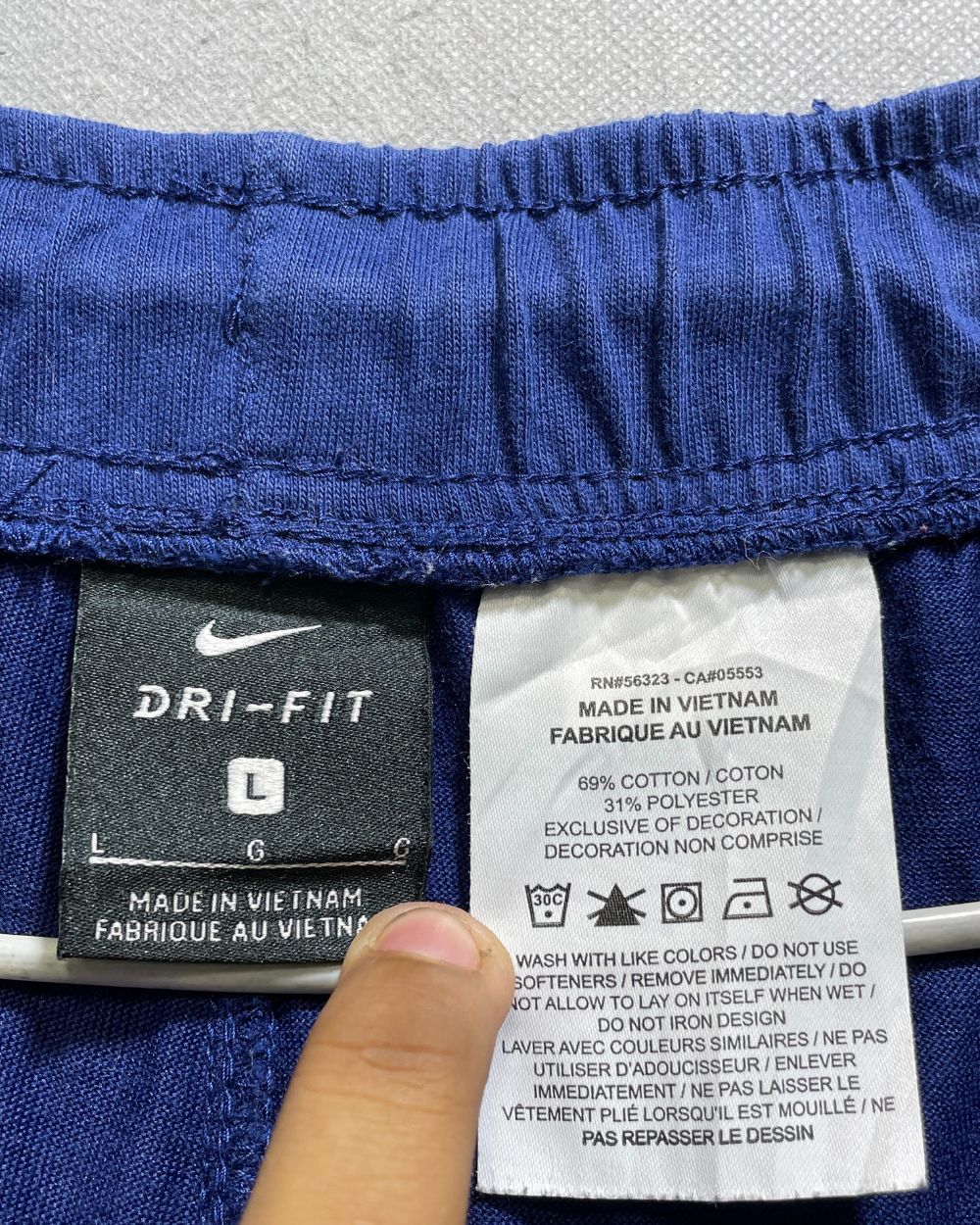 Nike Blue Cotton Trouser For Women L | ThriftHub.pk