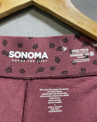 Sonoma Maroon Cotton Tights For Women S | ThriftHub.pk