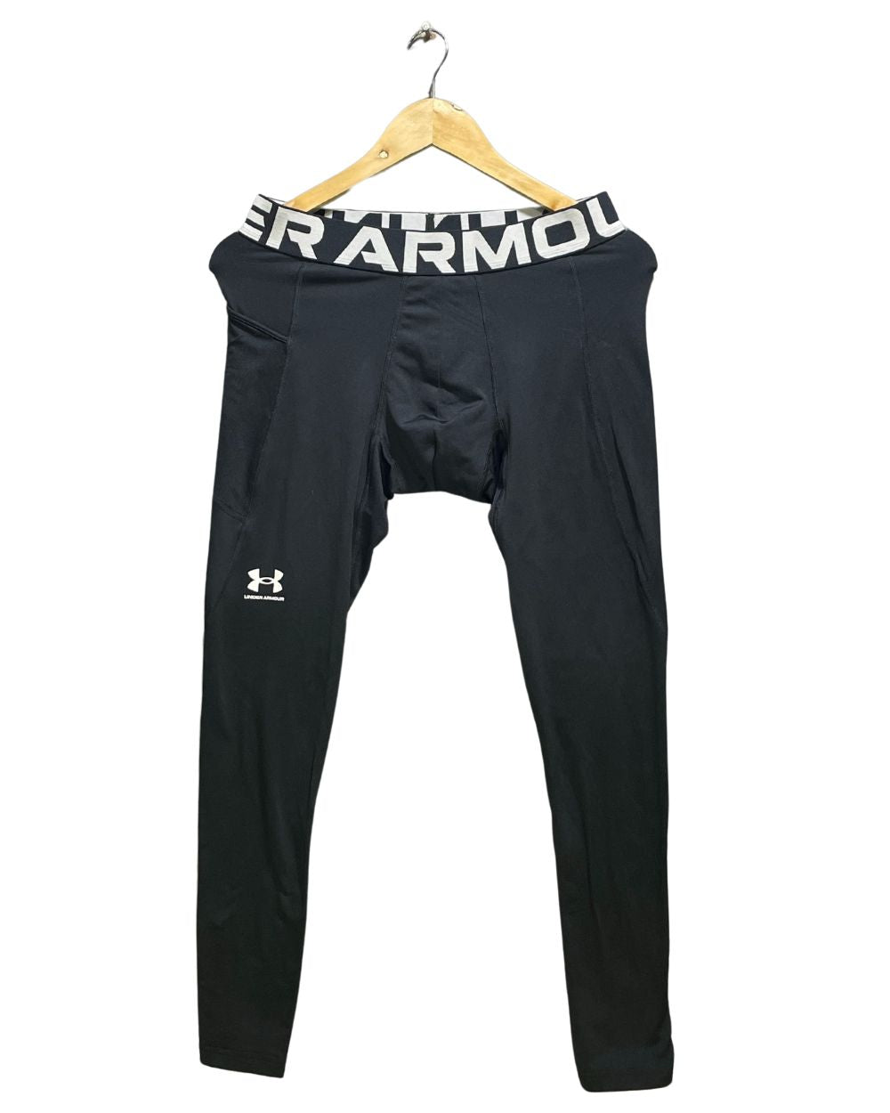 Under Armour Black Sport Tights For Women L | ThriftHub.pk