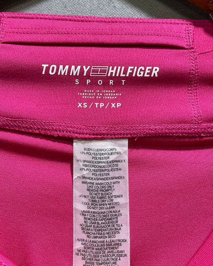 Tommy Hilfiger Pink Sport Tights For Women XS | ThriftHub.pk