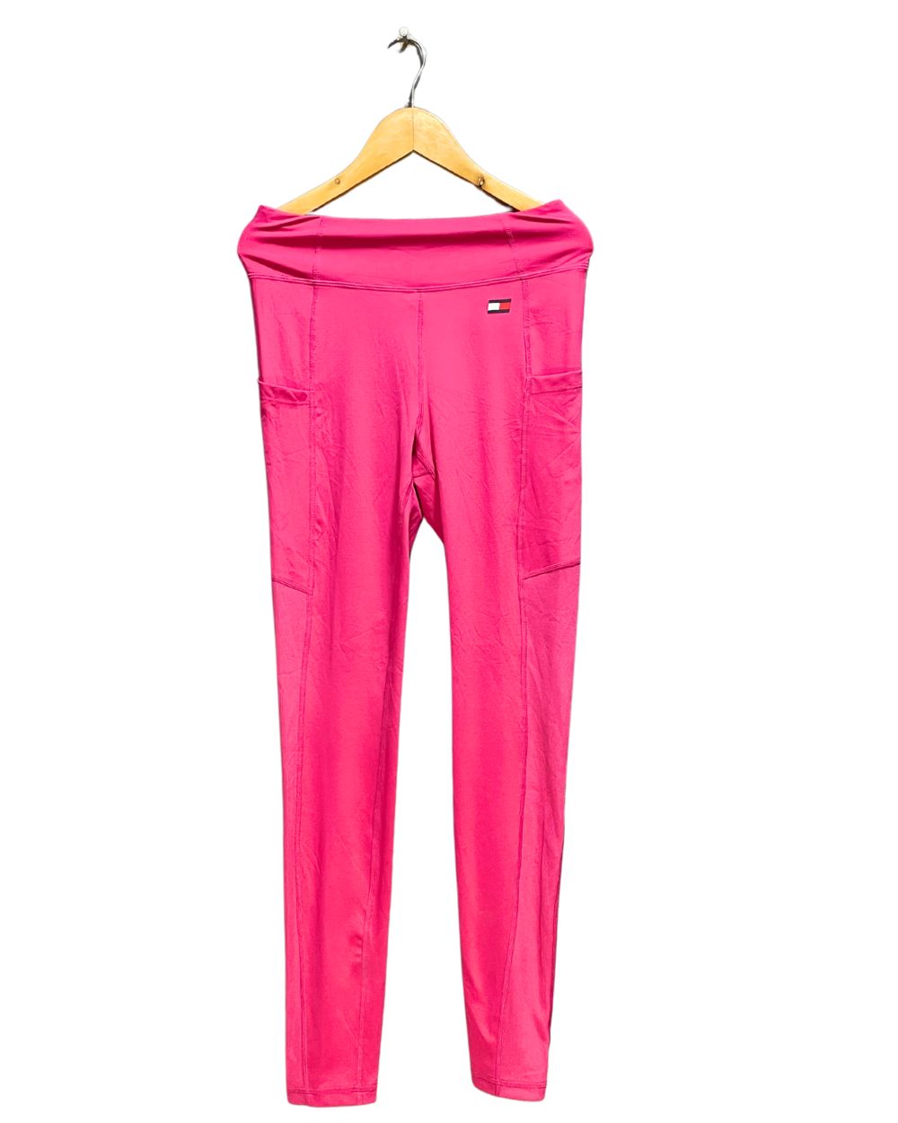Tommy Hilfiger Pink Sport Tights For Women XS | ThriftHub.pk