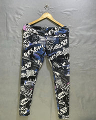 New Look Black Sport Tights For Women L | ThriftHub.pk