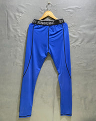 My Running Blue Sport Tights For Women Medium | ThriftHub.pk