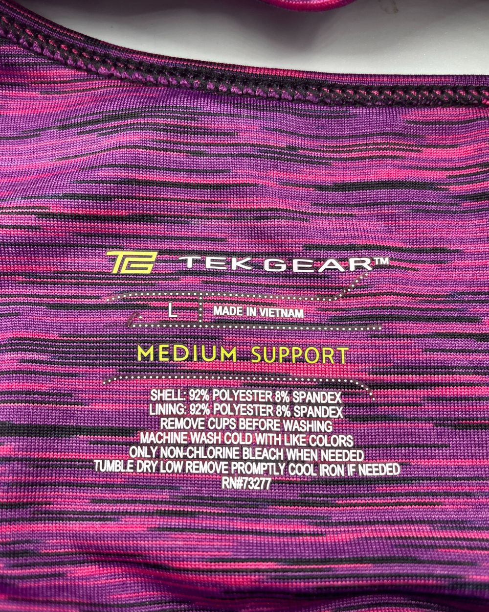Tek Gear Purple Bra For Women L | ThriftHub.pk